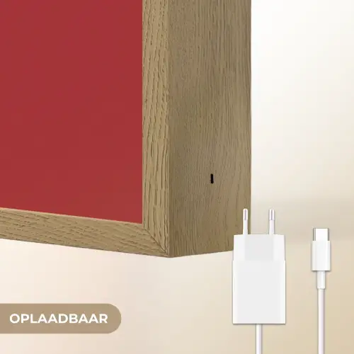 big heart small titties - Hart - Rood Light Box met batterij (Wandlamp) middel -USP_websiteoplaadbaarNL