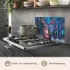 Rendier - Krans - Sprookjesachtig - Blauw keuken achterwand spatscherm klein -usp_NL