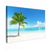 Palmboom - Strand - Zee - Zomer canvas 2cm klein -z3d