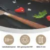 Steak - Hart - Bestek Akoestische PET Vilt - Rond klein -closeup_NL