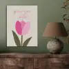 Tulp - Roze - Valentijn - Bloem PET vilt klein -sfeer2