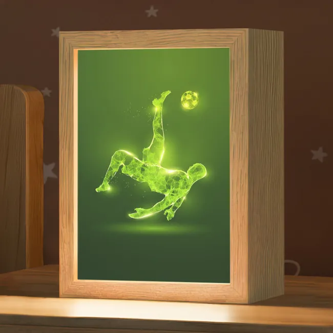 Nachtlampje - Voetbal - Groen - Omhaal