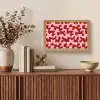 Modern - Abstract - Rood Light Box met kabel (Tafellamp) klein 924 -sfeer2