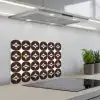 Cirkel - Retro - Kleurrijk keuken achterwand spatscherm klein 900 -3d_schuin