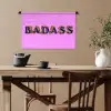 Felroze - Badass - Panterprint - Schaduw Wandkleed katoen klein -sfeer6