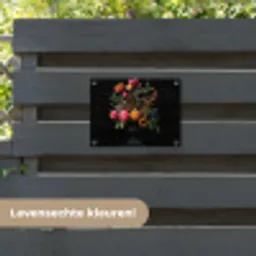 Tulpen - Bessen - Boeket - Vaas tuinposter los doek klein -sfeer3
