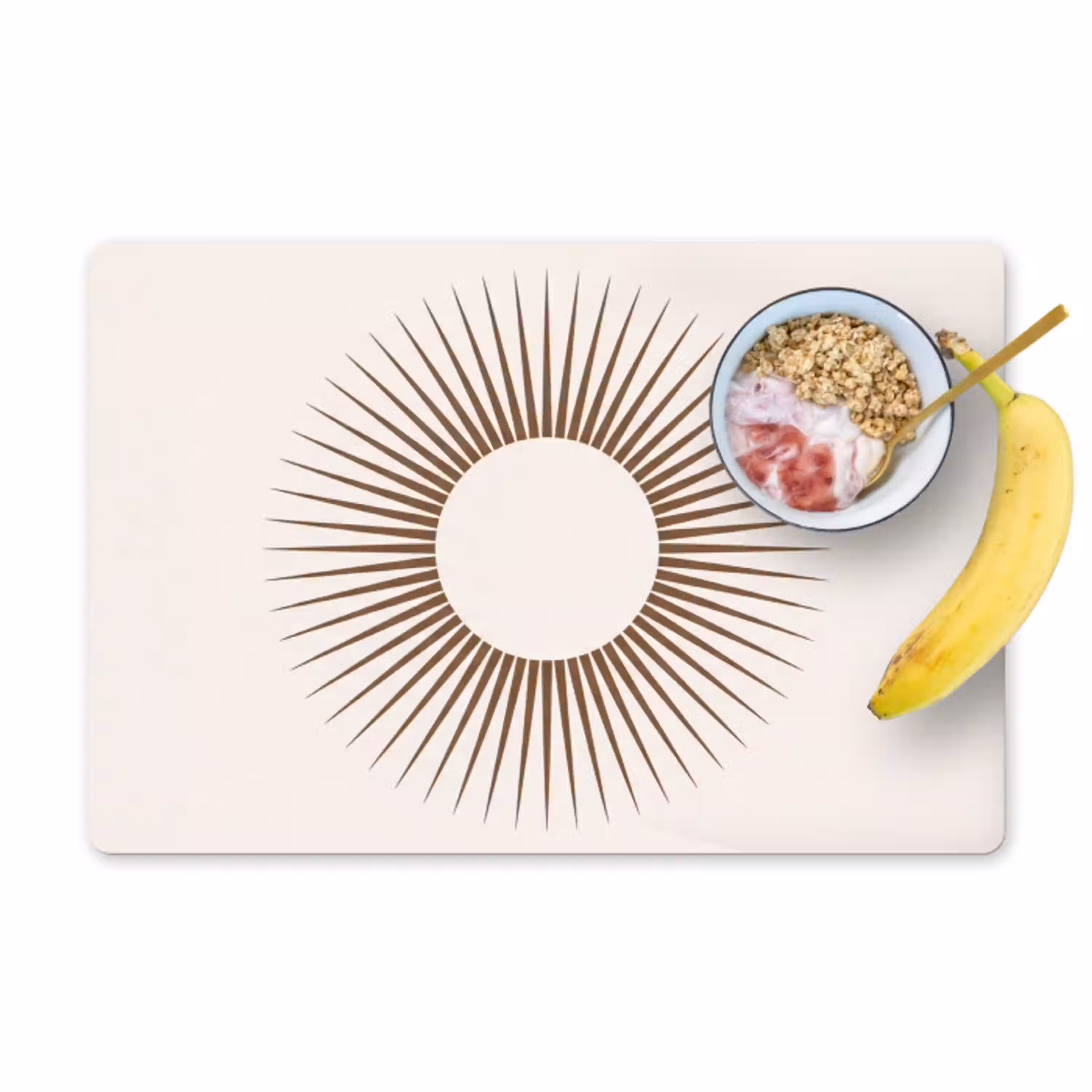 Abstract - Zon - Symbool - Modern - Beige Placemat vinyl groot -zzzproduct_Kitchenyeah-website