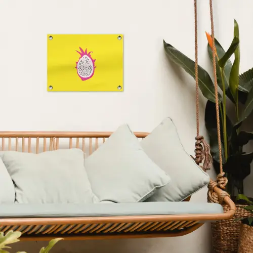 Illustratie - Drakenvrucht - Kleurrijk tuinposter los doek klein -sfeer7
