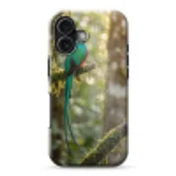 Quetzal - Jungle - Natuur - Groen Toughcase MagSafe Apple iPhone 17 klein -3d
