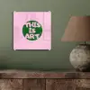 This is art - Tekst - Cirkel - Groen plexiglas 5mm klein -sfeer3