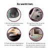 Stengels - Bloemen - Lucht - Wit Inductie beschermer vinyl 3mm middel -zzzzzzz-cc-werking