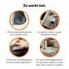 Giraf - Modern - Blauw Inductie beschermer vinyl 3mm klein 276 -zzzzzzz-td-werking