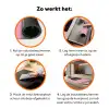 Tekst - Grafisch - Groen - Schaduw Inductie beschermer vinyl 3mm klein -zzzzzzz-td-werking