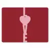 Love - Hart - Rood muismat rubber klein -3d