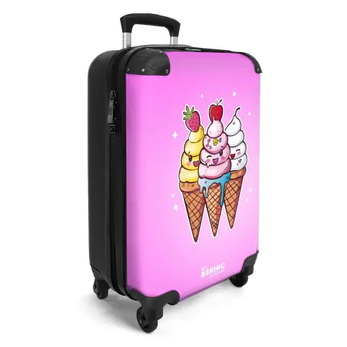 Smeltende swirls NBS - Handbagage koffer - Unisex middel -productfoto_3d