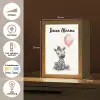 Zebra - Baby - Dieren - Roze ballon Light Box met kabel (Kinderlampje) klein -USP_NL