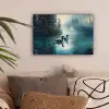 Bos - Water - Eenden - Mistig canvas 2cm klein -sfeer1