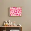 Bloemen - Patroon - Roze Light Box met batterij (Wandlamp kind) middel -sfeer2_kind