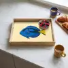 Blauw - Dory - Vis - Staartvin Dienblad Rechthoek middel -sfeer2