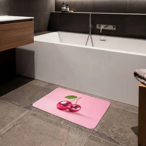 Disco - Kersen - Roze Badmat klein -sfeer3