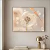 Paardenbloem - Water - Natuur - Stilleven - Modern Textielframe zwart klein -sfeer2