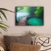 Brug - Water - Rivier - Bos canvas 2cm klein -sfeer1
