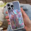 Tulpen - Glazen - Bloemblaadjes - Pasteltinten Hoesje iPhone 16 Pro Max met koord klein -sfeer3