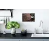Winter - Houtlook - Stilleven Muursticker klein -keuken