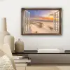 Doorkijk - Strand - Duinen - Natuur - Landschap canvas 2cm klein -sfeer6