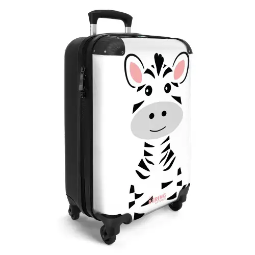 Kinderkoffer - Zebra NBS - Handbagage koffer - Kinderen Unisex middel -productfoto_3d