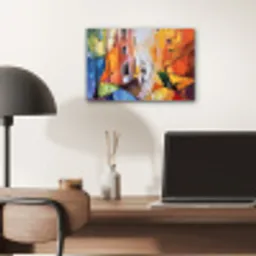 Abstract - Kunst - Schilderij - Kleuren aluminium wit klein -sfeer5