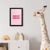 Bisou - Roze - Schaduw fotolijst zwart zonder passe partout klein -usfeer4_kinderkamer