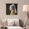Meisje met de Parel - Schilderij van Johannes Vermeer Wandkleed katoen klein -sfeer4