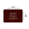 She plans she glows she achieves - Rood - Cursief Placemat vinyl groot -specs