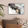 Marmer - Goud - Abstract - Zwart Wit - Luxe canvas 2cm klein -sfeer1