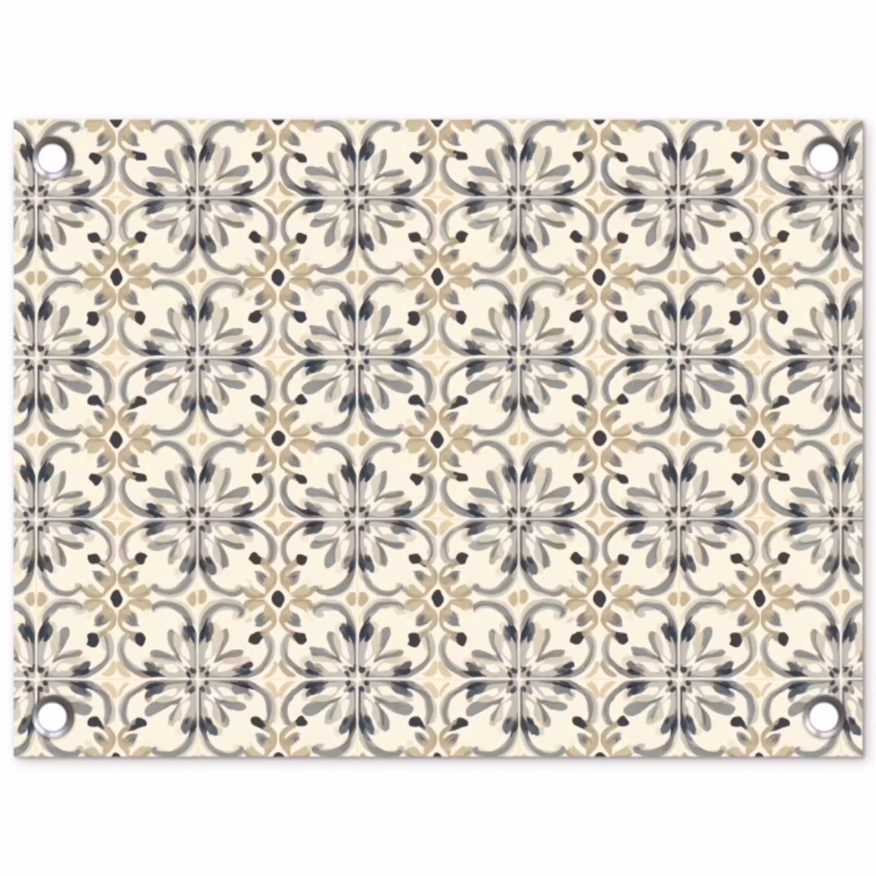 Floraal - Patroon - Kleurrijk tuinposter los doek klein 239 -3d