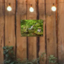 Rustige Japanse vijver tuinposter los doek klein -sfeer1