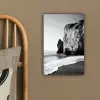 Strand - Klif - Golven - Voetstappen canvas 2cm klein -sfeer3
