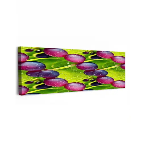 Bessen - Paars - Groen - Dauw canvas 2cm klein 828 -z3d