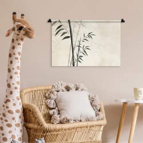 Japandi - Bamboe - Beige Wandkleed katoen klein -wsfeer5_kind