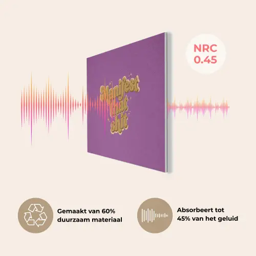 Manifest that shit - Paars - Glitter PET vilt klein -USP_NL
