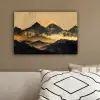 Gouden Bergen bij Maanlicht canvas 2cm klein -sfeer3
