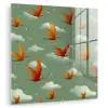 Dinosaurussen - Wolken - Sterren - Oranje plexiglas 5mm klein -zzzproduct_nieuw