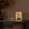 Vrouw - Bril - Strik - Retro Light Box met kabel (Tafellamp) klein -sfeer4