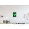 Neon - Groen - Licht textielposter latten blank klein -kinderkamer
