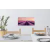 Lavendelveld - Zonsondergang - Paars - Bloemen Muursticker klein -eettafel