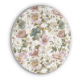 Bloemen - Patroon - Pastel Akoestische PET Vilt - Rond klein 838 -3d