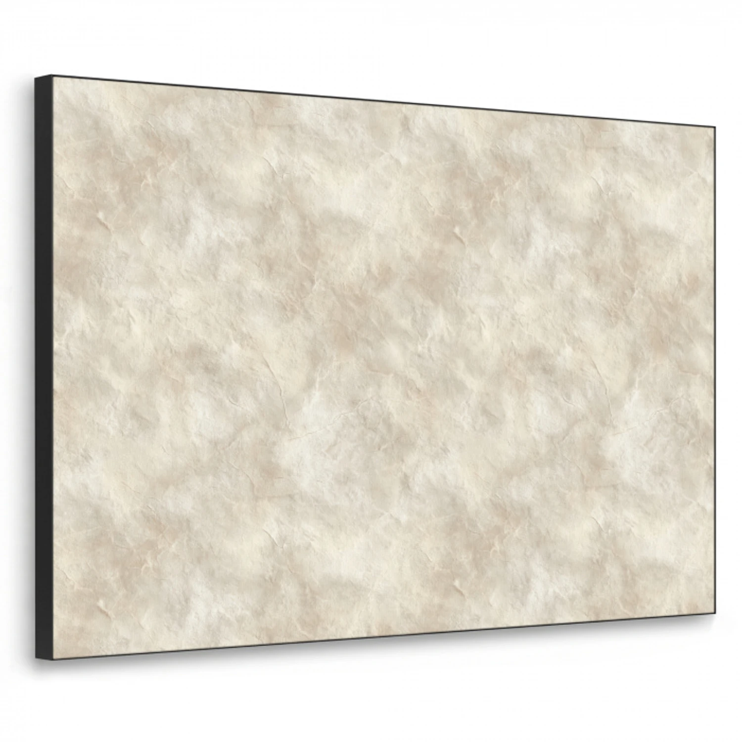 Beige - Reliëfstructuur - Natuursteen Textielframe zwart klein 947 -3d