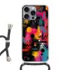 Kleurvlakken - Vormen - Kleurrijk - Abstract Hoesje iPhone 16 Pro Max met koord klein -3d