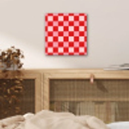 Vierkant - Klassiek - Rood aluminium wit klein 46 -sfeer3